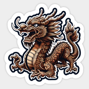 Wood Dragon 21 Sticker